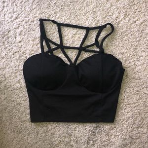 Charlotte Russe bralette halter crop top Small